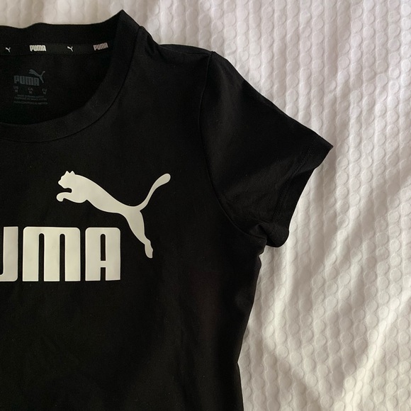 Puma black active crop top t-shirt - Picture 2 of 4